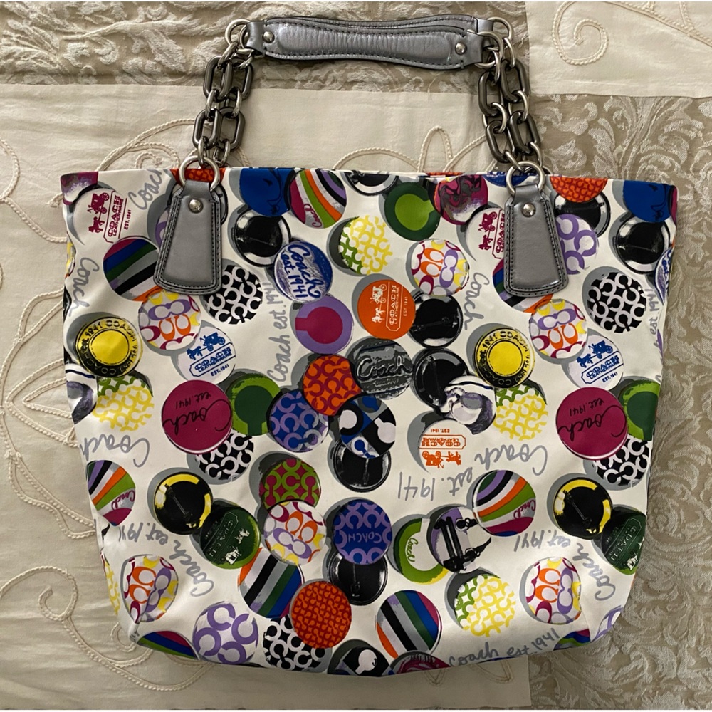 Coach RARE VINTAGE Poppy Handbag - Picture 11 of 14